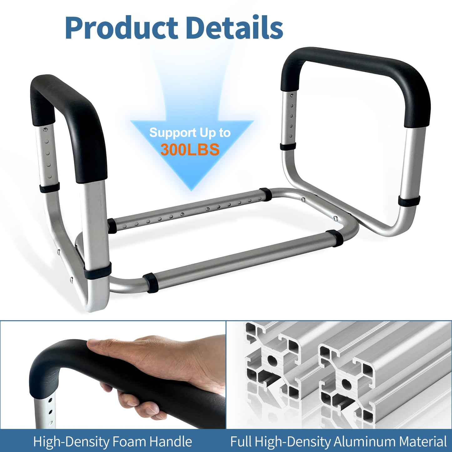 Chair Lift Assist Devices for Seniors Elderly, Minimum Width 21.25 Inches, Adjustable Couch Cane Stand Up Assist Mobility Aid Aluminum Sofa Stand Assist Chair Lift Assist Handle for Patients Disabled