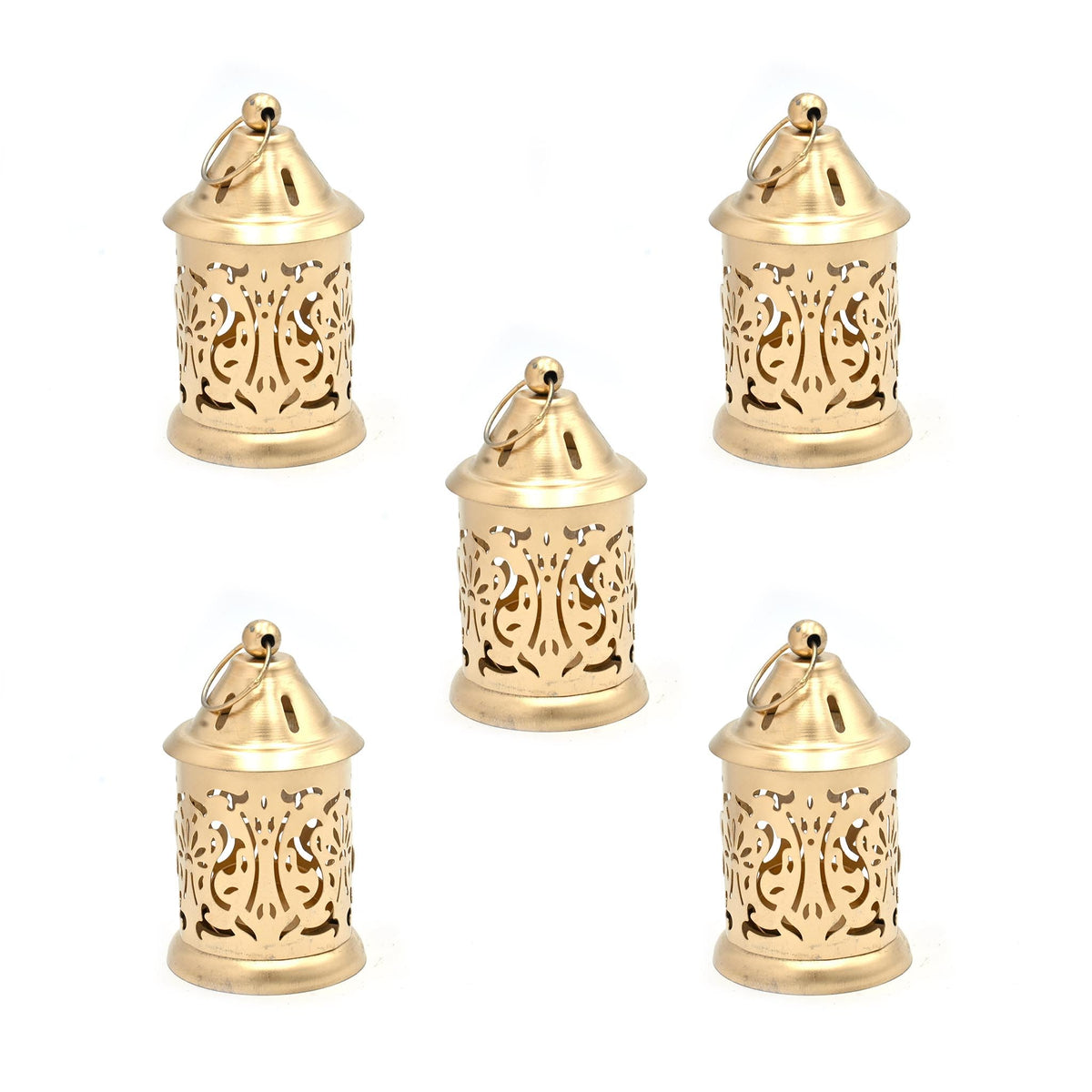 IGH Elegant Iron Tea Light Lantern | Diwali & Christmas Decor | Birthday Gift | Gift for Her | Hanging Candle Holder (20)