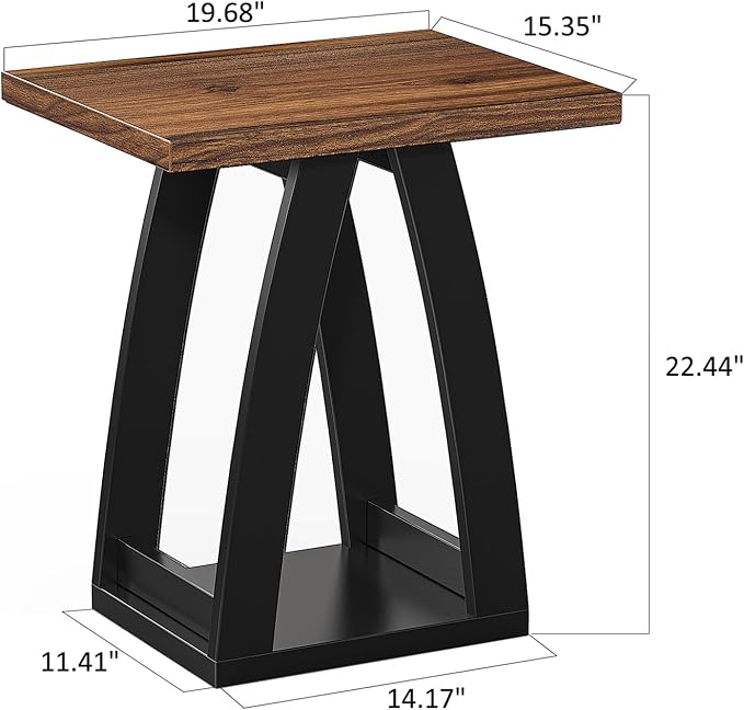 FROMJBEST End Table, Side Table, Nightstand, Sofa Side Table
