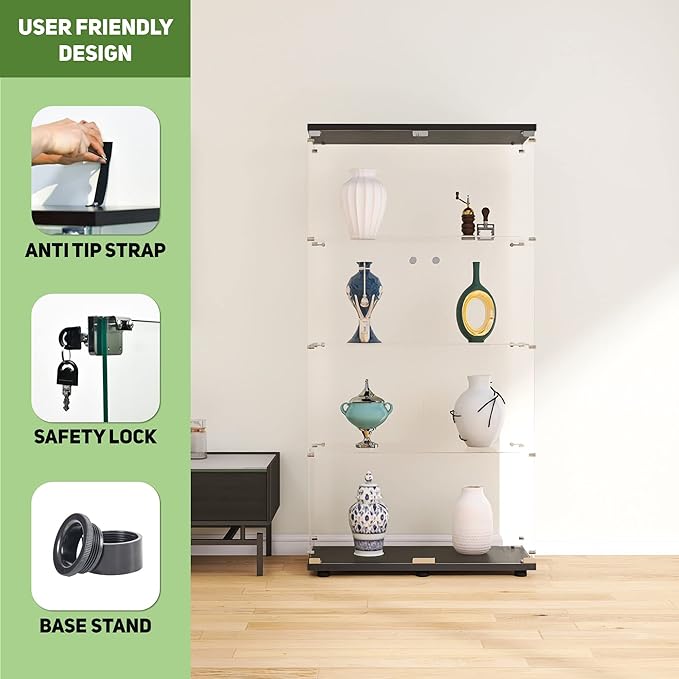 Beauty4U Glass Display Cabinet