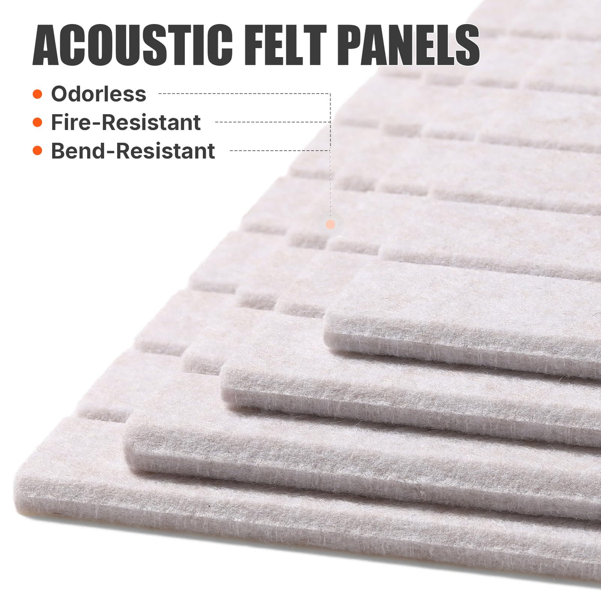 TravLand Large Felt Bulletin Board 48" x 36" Cork Board Alternative-12 Pack with Safe Removable Adhesive Tabs, Cork Boards for Walls Cork Board for Home Office Classroom Pin Board