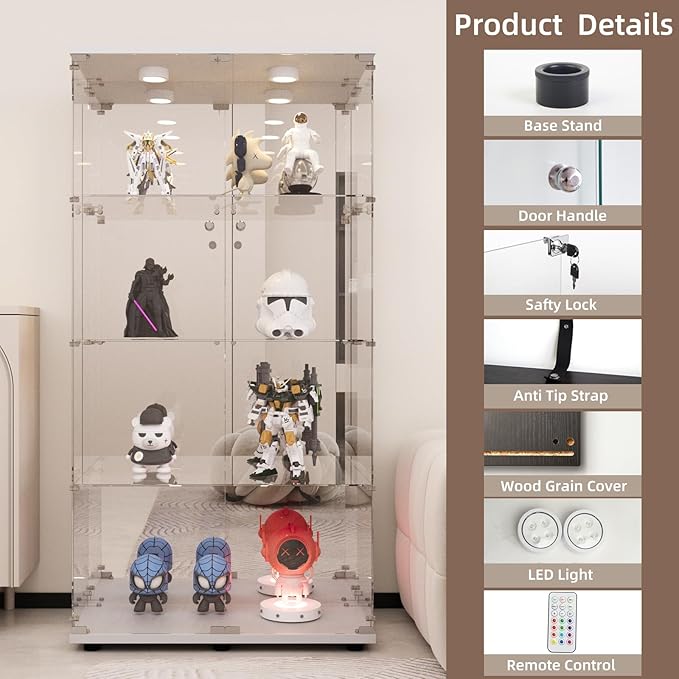 Beauty4U Glass Display Cabinet