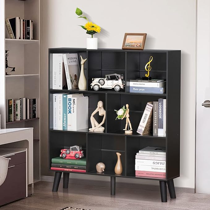 YAHARBO 8 Cube Bookshelf, 3 Tier Bookcase