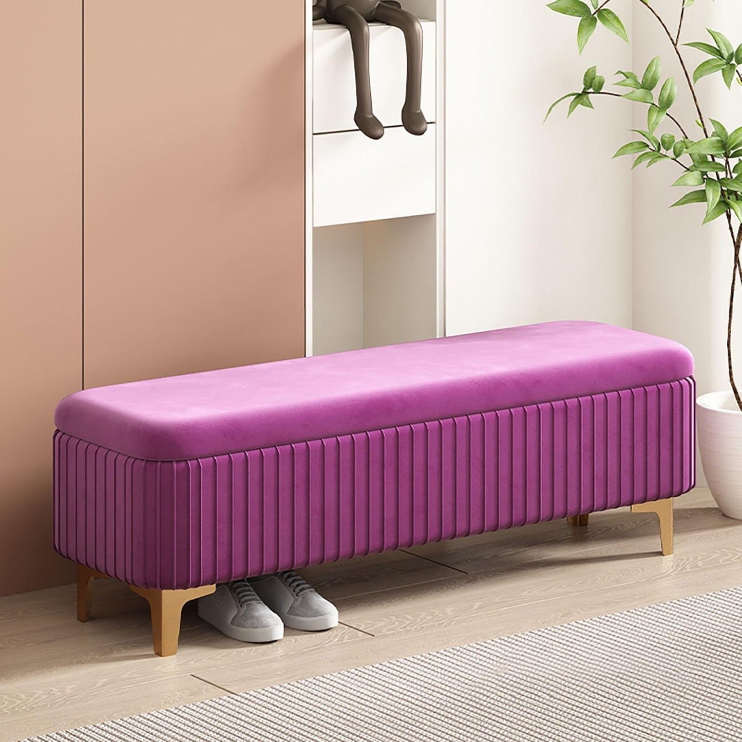 Benches Garden Bench Outdoor Patio Seating Backless Park Chair Lawn Path Slatted Seats,Velvet Storage Ottoman Bedroom Bench with Wooden Base Square Footrest Entryway Seating Stylish Containm