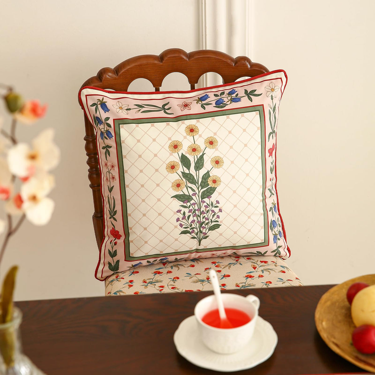 ISAENNE Designer Velvet Throw Pillow Cover,18"x18" Set of 2-Bertina B
