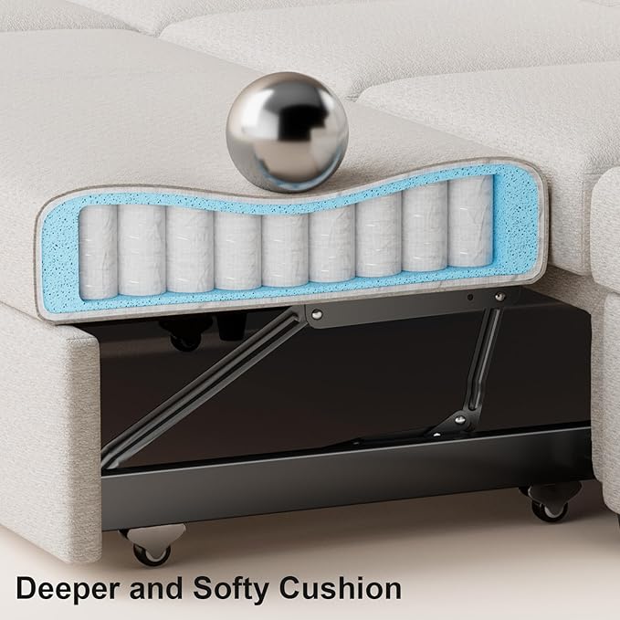 Belffin Modular Sectional Sleeper Sofa Bed