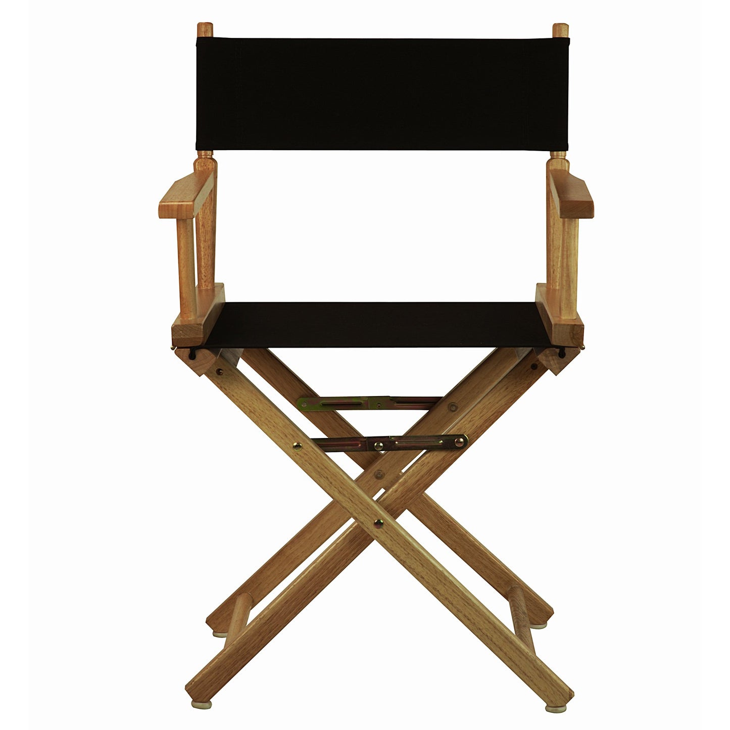 Casual Home 18" Director's Chair Natural Frame with Black Canvas