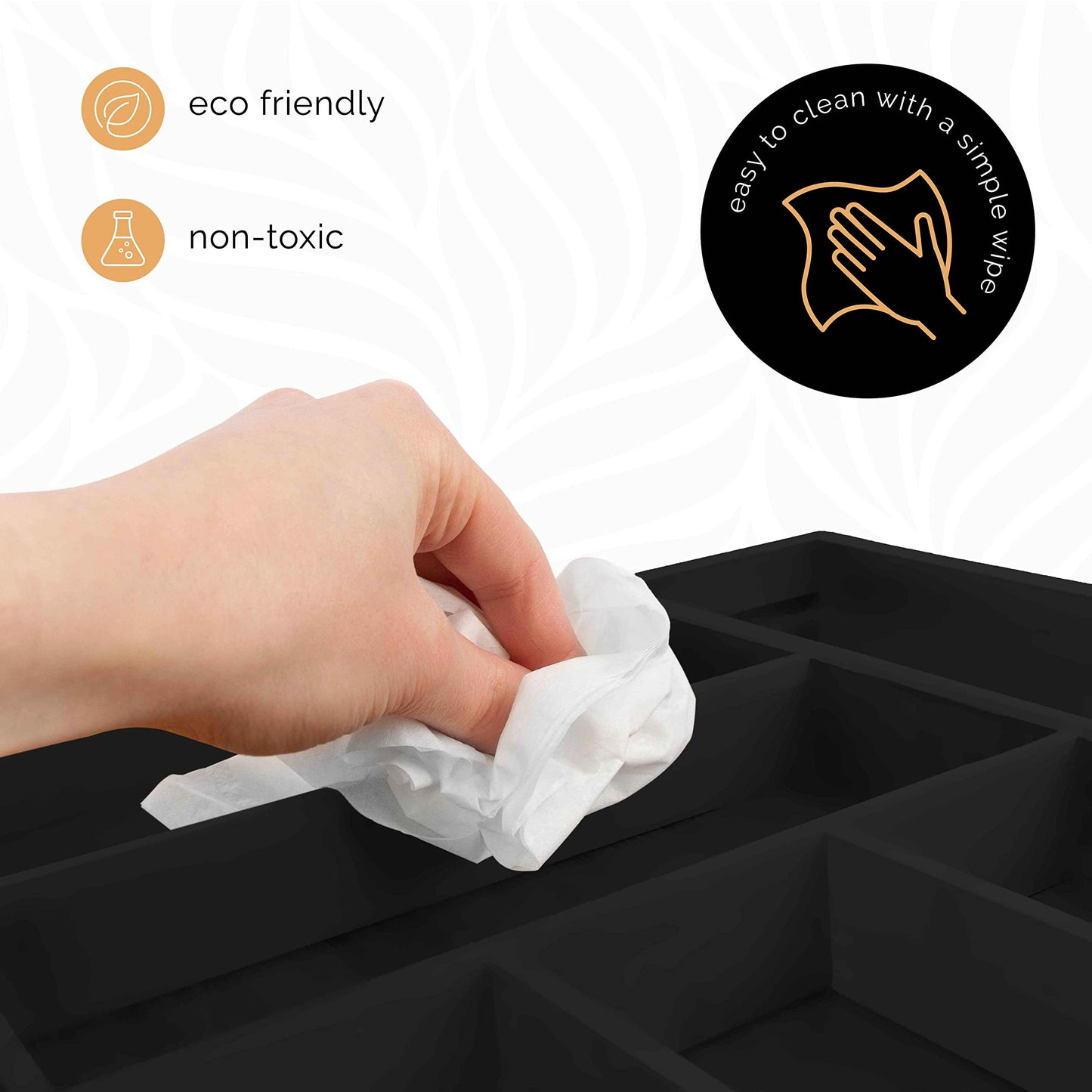 Masirs Expandable Bamboo Kitchen Drawer Organizer - Adjusts to Fit Drawer Size, Ideal for Silverware, Utensils, and Office Supplies, Durable Bamboo Construction