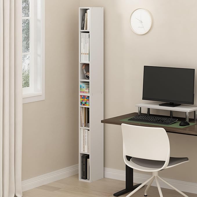 Furinno Fulda Book Shelf, 8-Tier Bookshelf, Bookcase