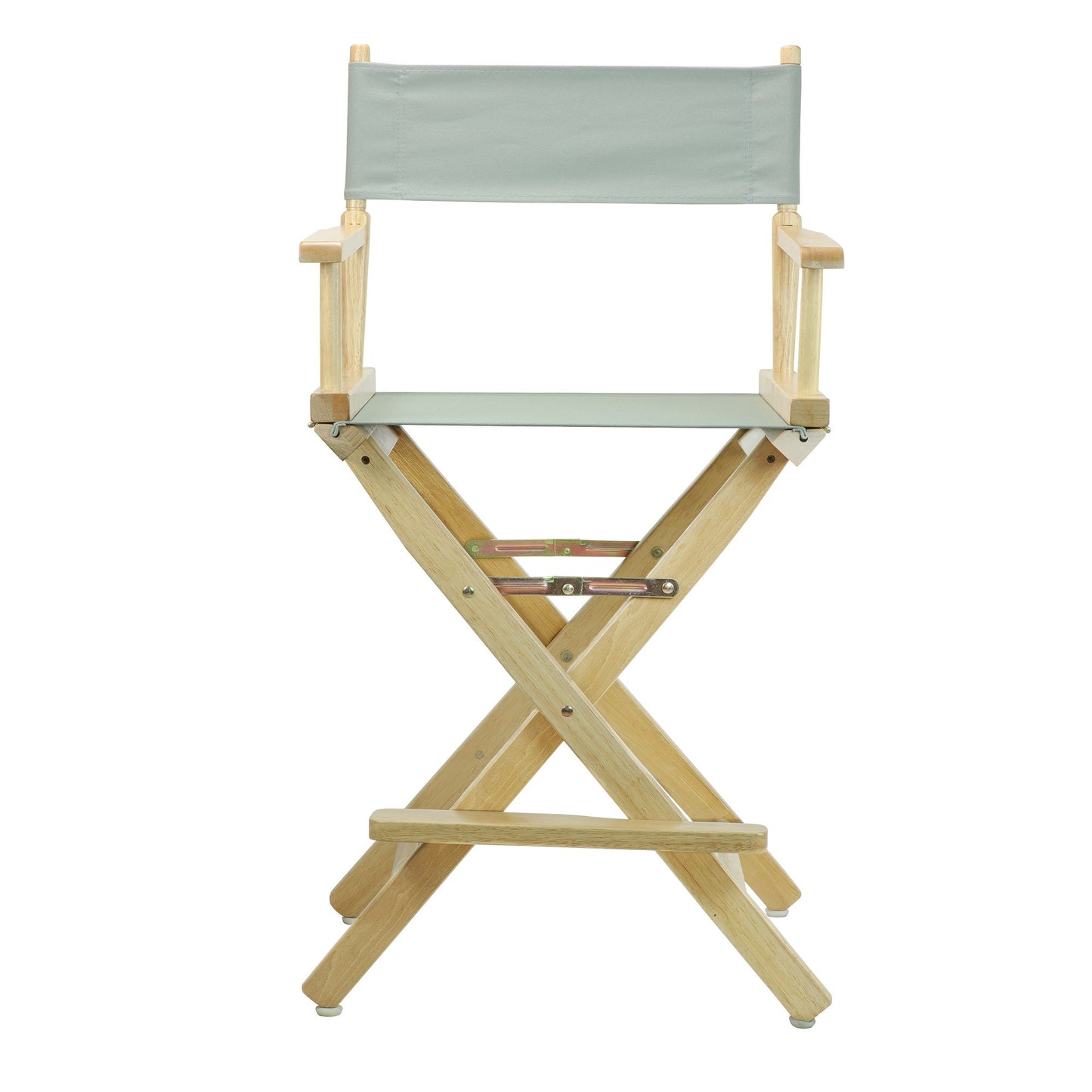 Casual Home 24" Director's Chair Natural Frame with Grey Canvas, Counter Height
