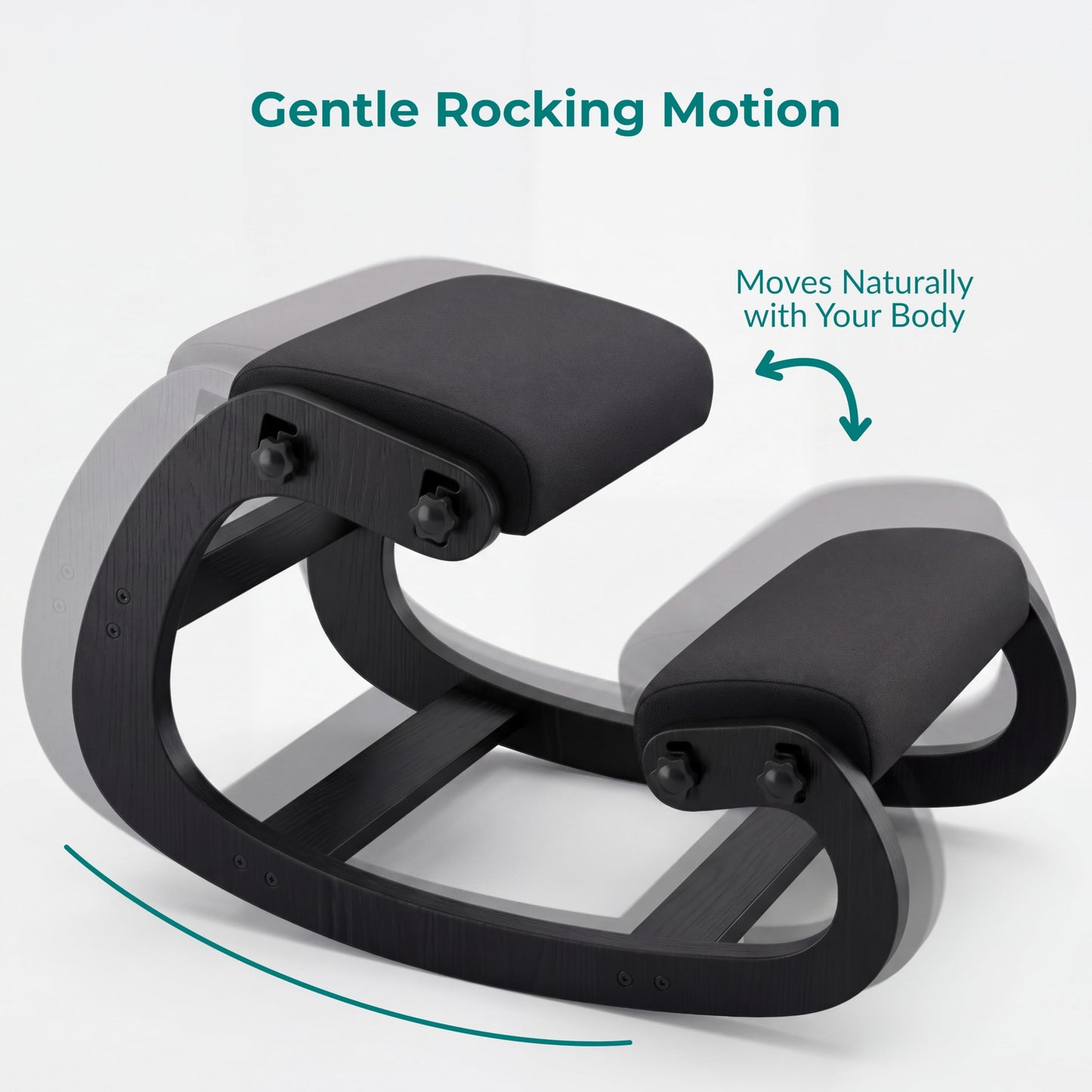 NYPOT Ergonomic Kneeling Chair with Adjustable Seats - Knee Chair for Posture Correction & Kneel Rocking Stool for Desk - Back Pain Relief for Home and Office, Supports 250 pounds - 5 Years Warranty