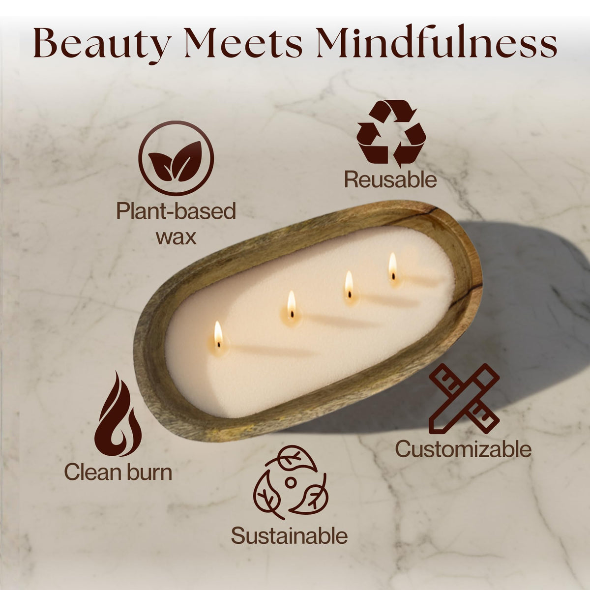 LILY LADUE Sand Candle Kit - 1Lb/16Oz Pearled Candles Sand and Wicks (24) with Wood Holder, Unscented Aroma Beads, Reusable Pearled Candle Wax for DIY Home Kit, Powder Beads Refill Available