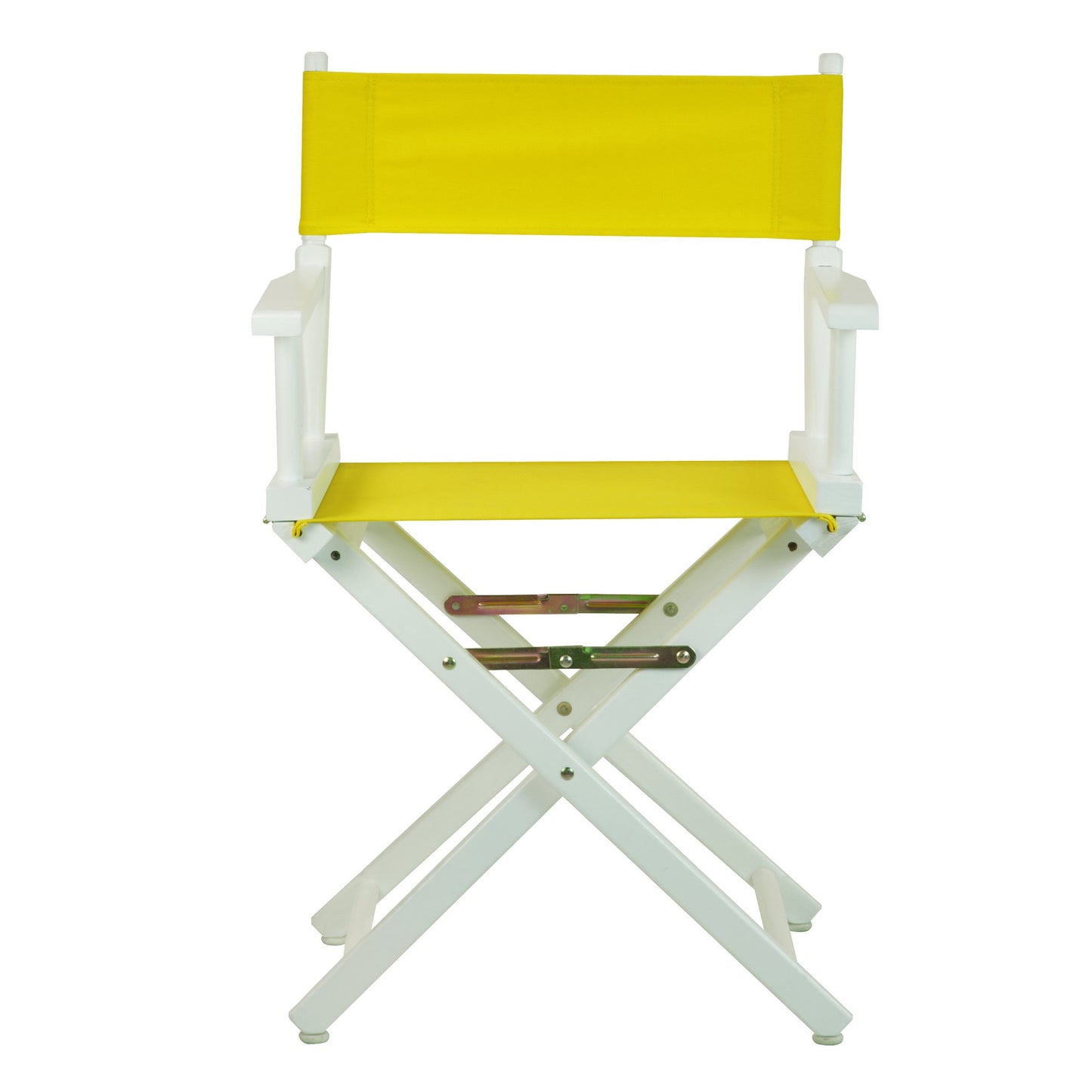 Casual Home 18" Director's Chair White Frame with Yellow Canvas