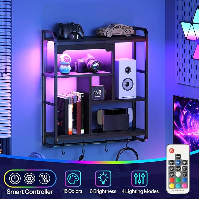 HOOBRO Gaming Floating Shelves
