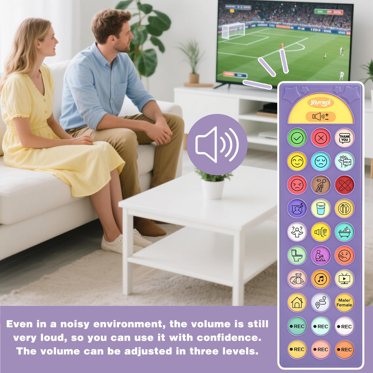 AAC Device for Autism, Joyreal Non Verbal Communication Tools for Speech Therapy & Stroke Rehab. Autism Talking Aids with 6 Programmable Buttons & Adjustable Volume, Autism Toys for Kids and Adults