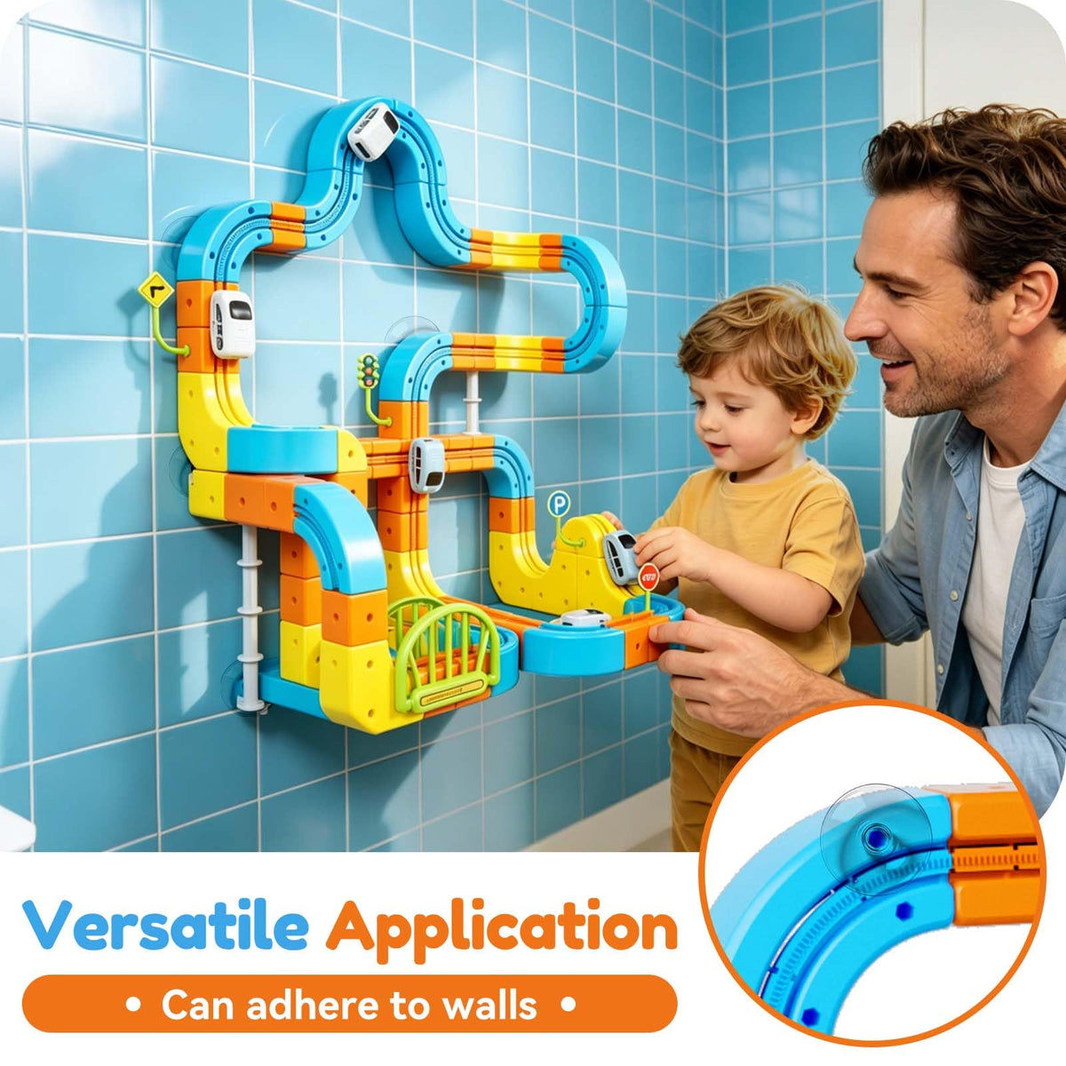 Electric Train Set for Kids Ages 3-8, 242Pcs 3D Flexible Race Track Toy, Gravity-Defying 360° Loop Building Set, STEM DIY Railroad Learning Toy Gift for Toddlers Boys Girls