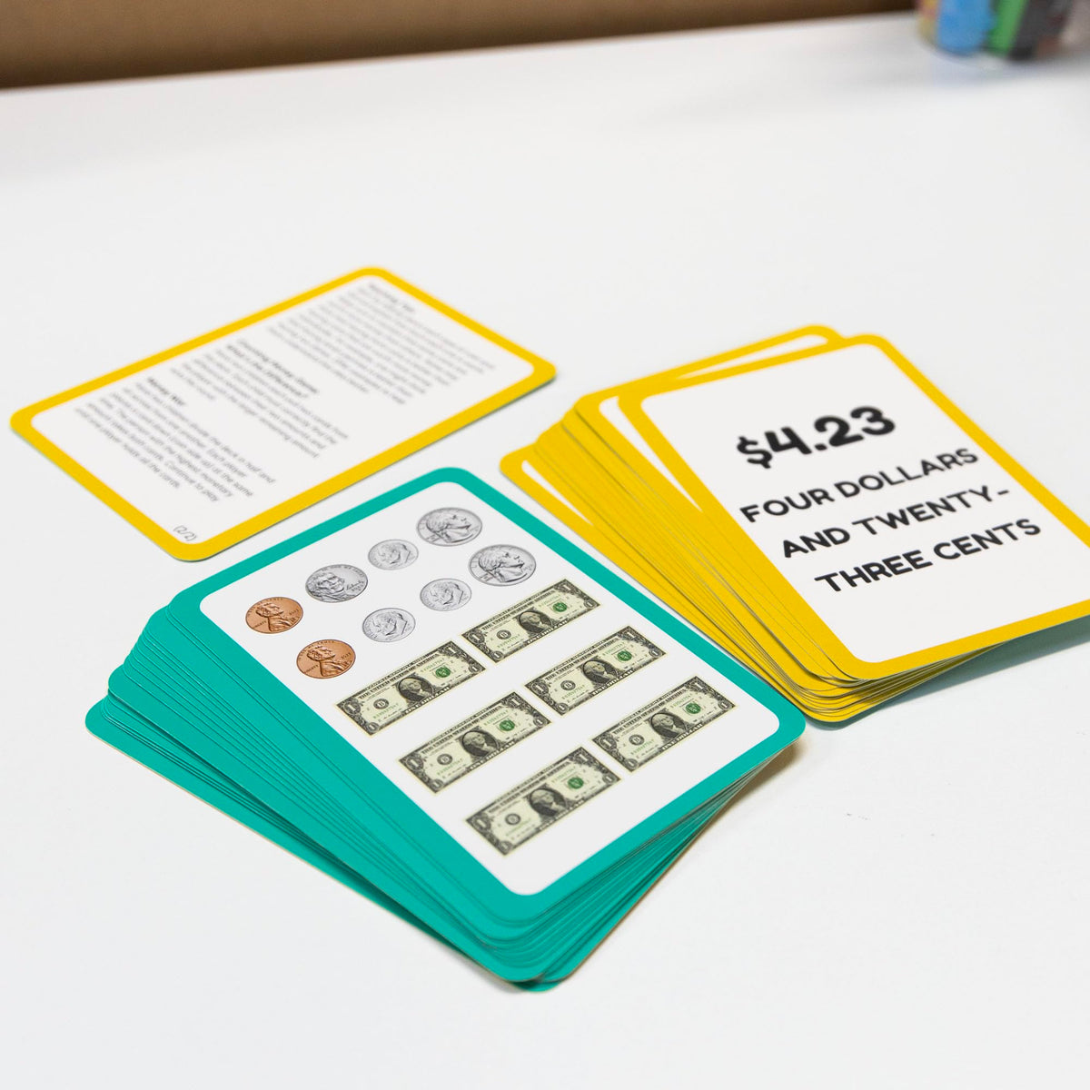 BAZIC Products Money Flash Cards Learn to Count Money, Recognize Bills and Coins USA Currency, Interactive Learning Flashcards Kindergarten School Home (36/Pack), 72-Pack