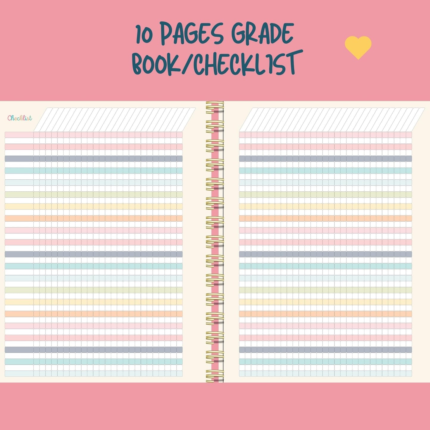 Undated Teacher Planner 8.5 x 11-12 Months & 52 Weeks | Colorful Bookstore Cover | Monthly & Weekly Lesson Plan Book with Stickers, Storage Pocket & Snap-In Bookmark | Classroom Organizer