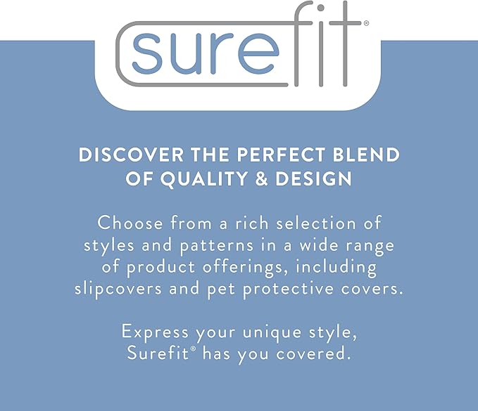 SureFit Cove Cotton Canvas Short Dining Room Chair Covers, Dining Chair Cover