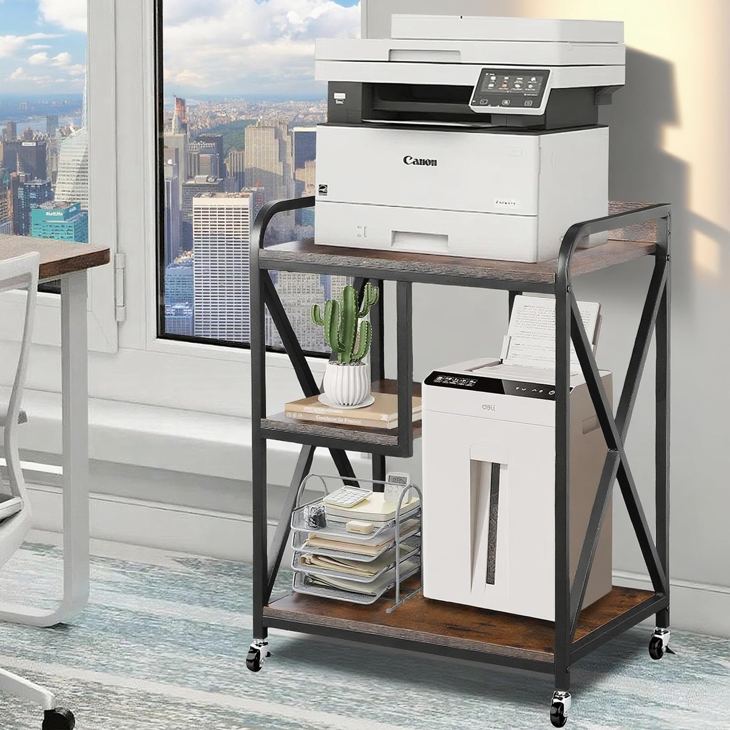 TooCust Computer Tower Stand Bundle with Printer Stand