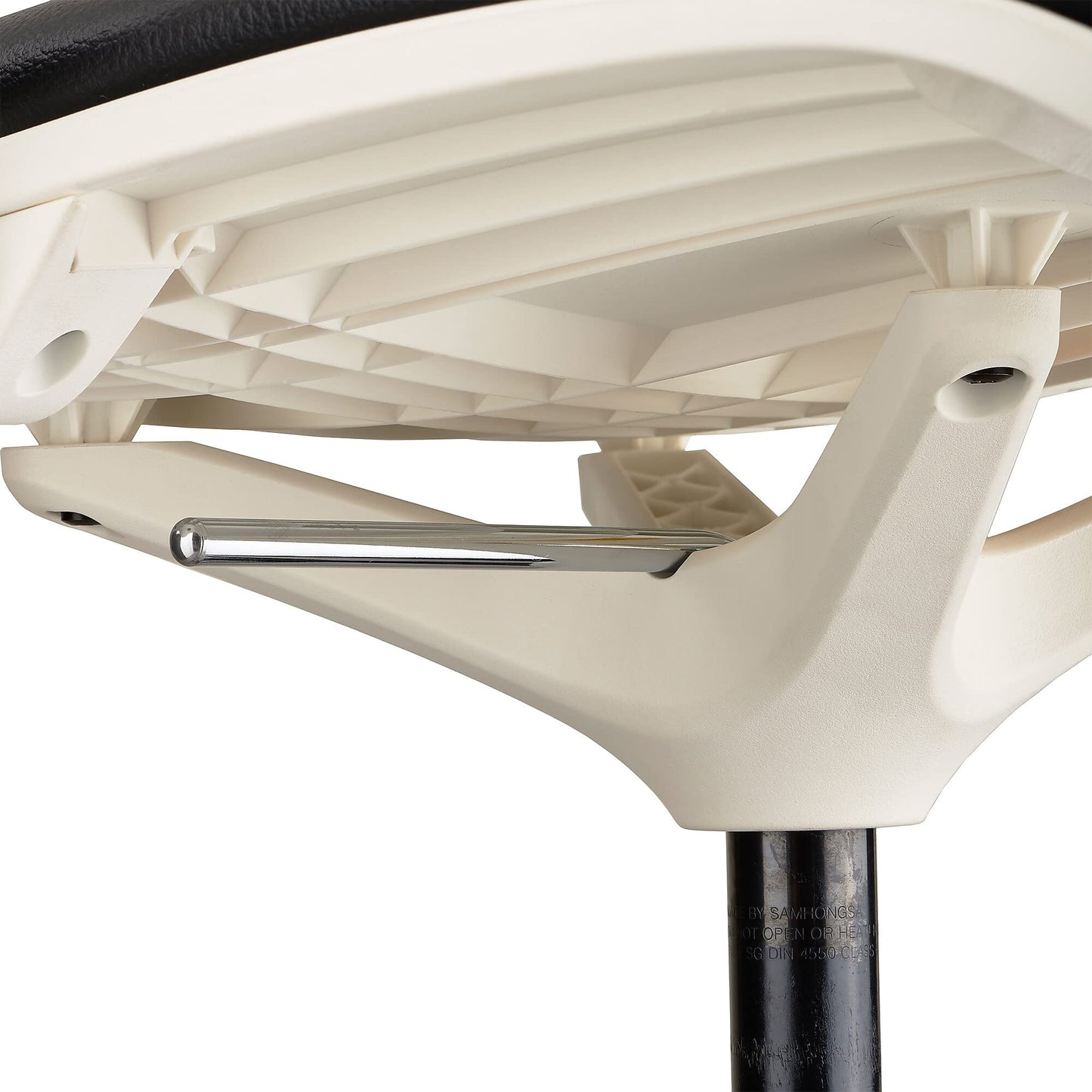 Safco Shell Extended Swivel Office Desk Computer Ergonomic Chair, Pneumatic Height Adjustable, White, Extended Height