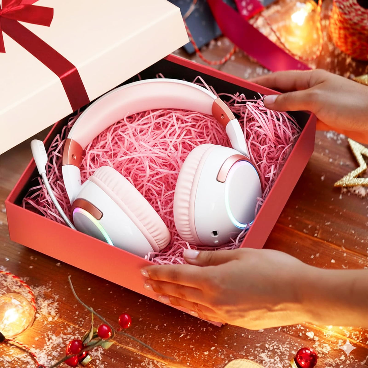 Eerbaier Gift Boxes with Lids for Presents, Set of 4 Gift Boxes for Presents, Luxury Gift Wrap Boxes, Decorative Present Boxes for All Gift Giving Occasions
