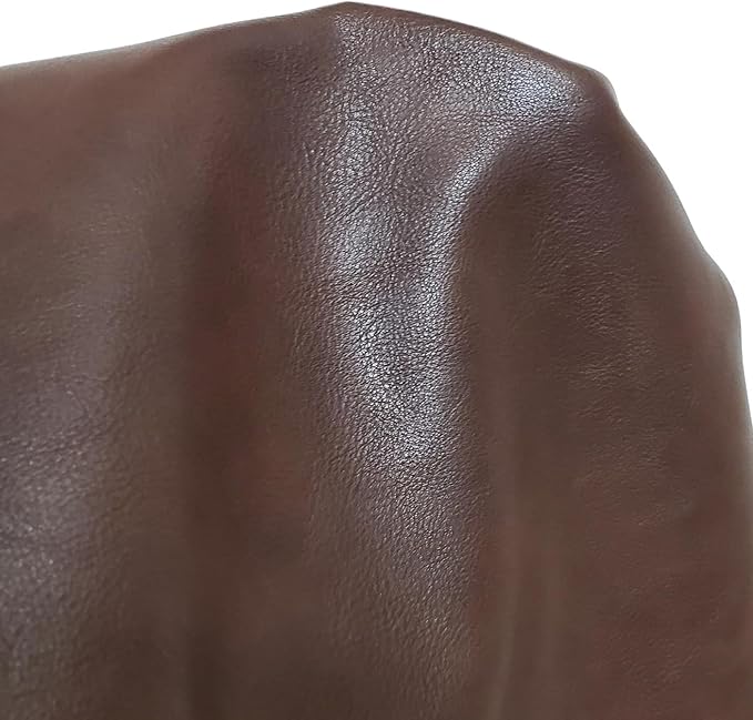 NAT Leathers | Brown Fenice Soft Faux Vegan Leather PU | 1 Yard Cut by Yard |