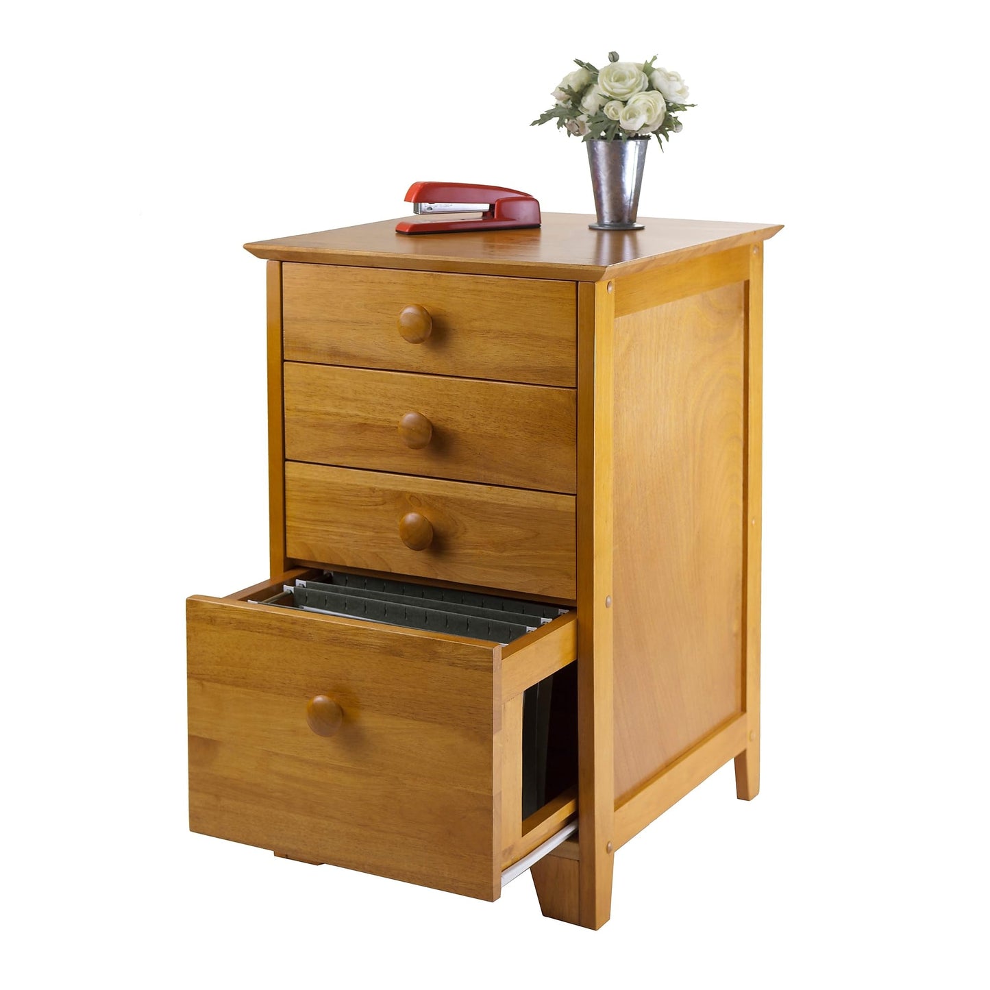 Winsome Studio Wood Filing Cabinet, Honey (99428)