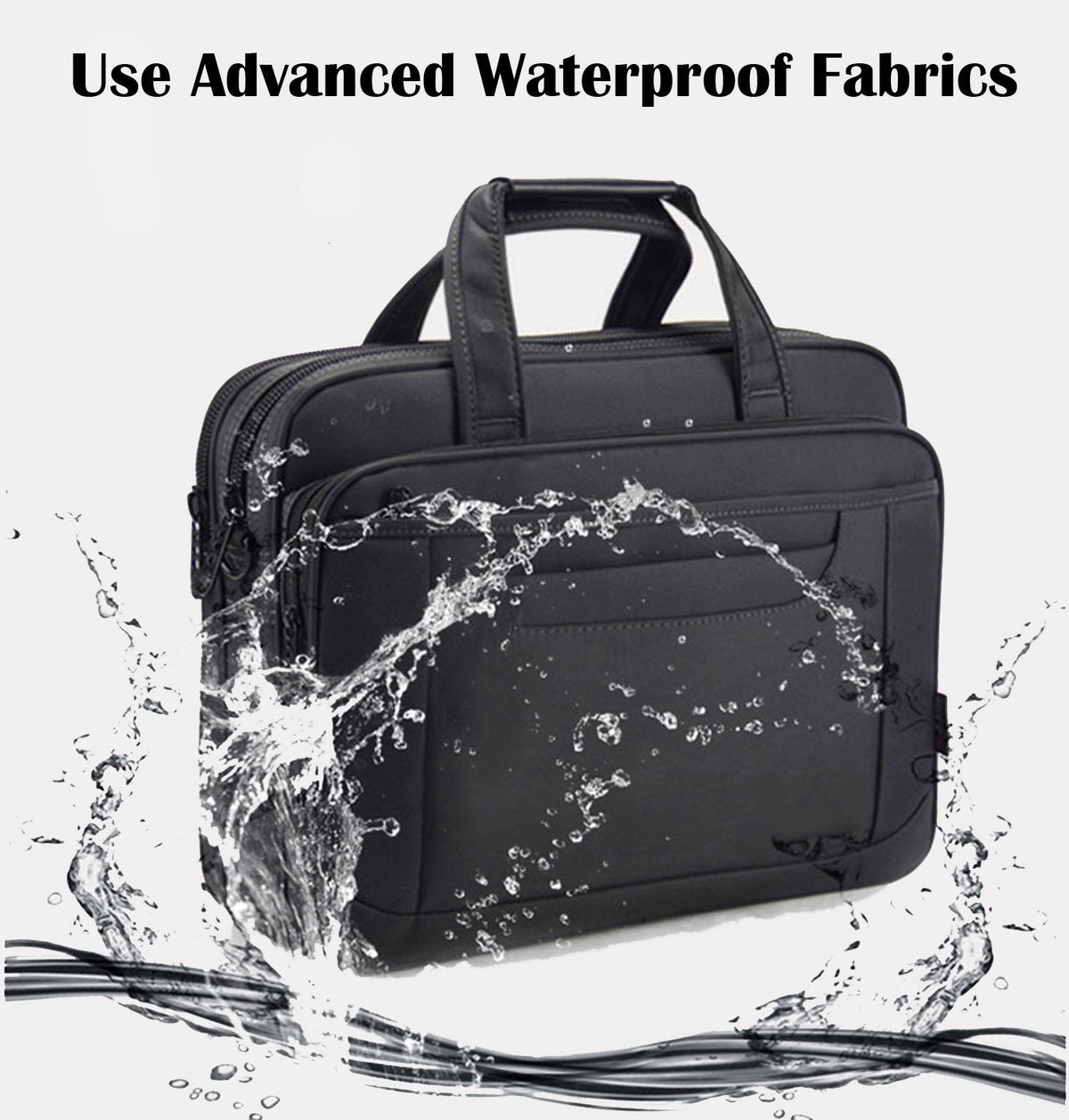 Briefcase Bag 15.6 Inch Laptop Messenger Bag Business Office Bag for Men Women, Shoulder Bag fit for Computer Notebook MacBook Hp Dell Lenovo Asus Apple