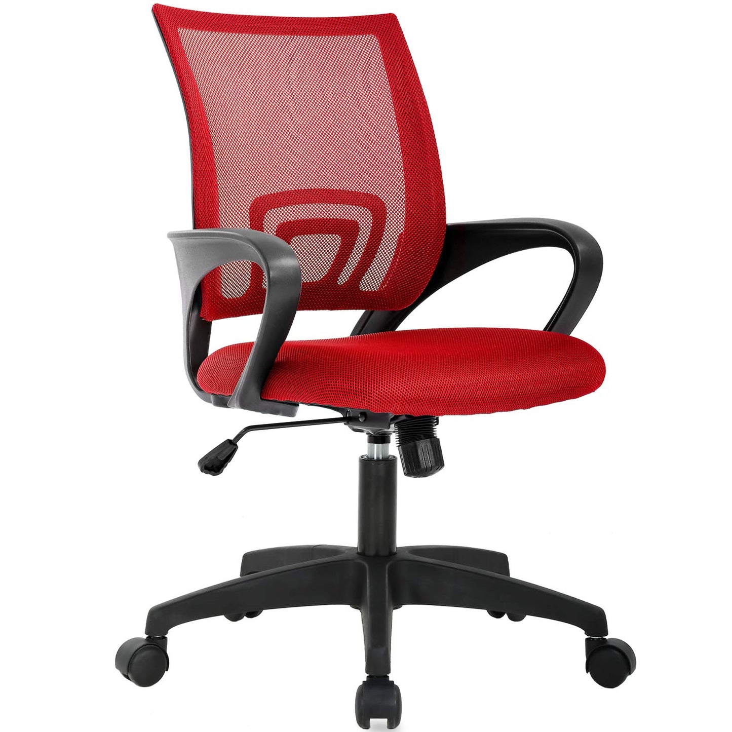 Home Mesh Office Chair and 47 Inch Gaming Desk with Carbon Fiber Table for Computer Gamer Workstation