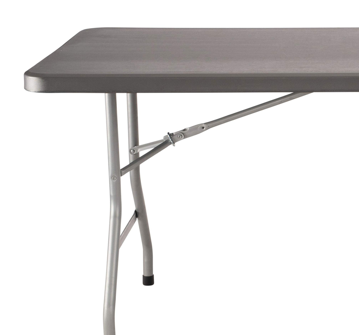 National Public Seating 30" x 72" Plastic Folding Table - Adjustable, Heavy-Duty, Portable, Indoor/Outdoor Table for Office, Camping, Events & Parties – Scratch & Heat Resistant, Charcoal Gray