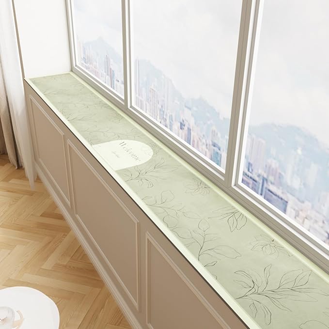 Floral Print Window Sill Cushion – Ultra-Narrow Waterproof Pad
