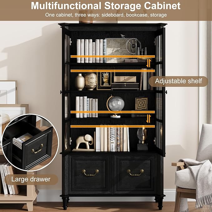 QUW 63" Tall Display Cabinet