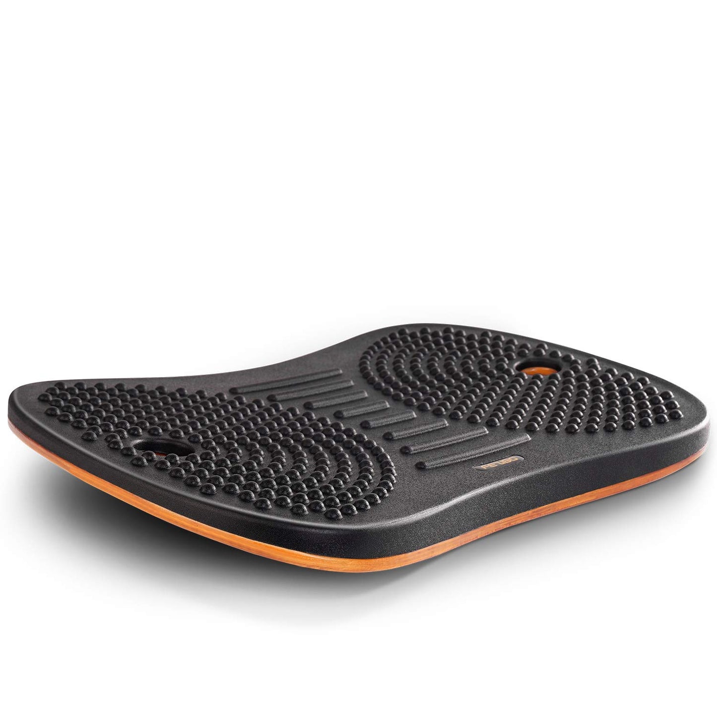 FEZIBO Standing Desk Mat Balance Board, Anti Fatigue Mat Standing Desk Office, Wobble Board with Ergonomic Design, Obsidian Black