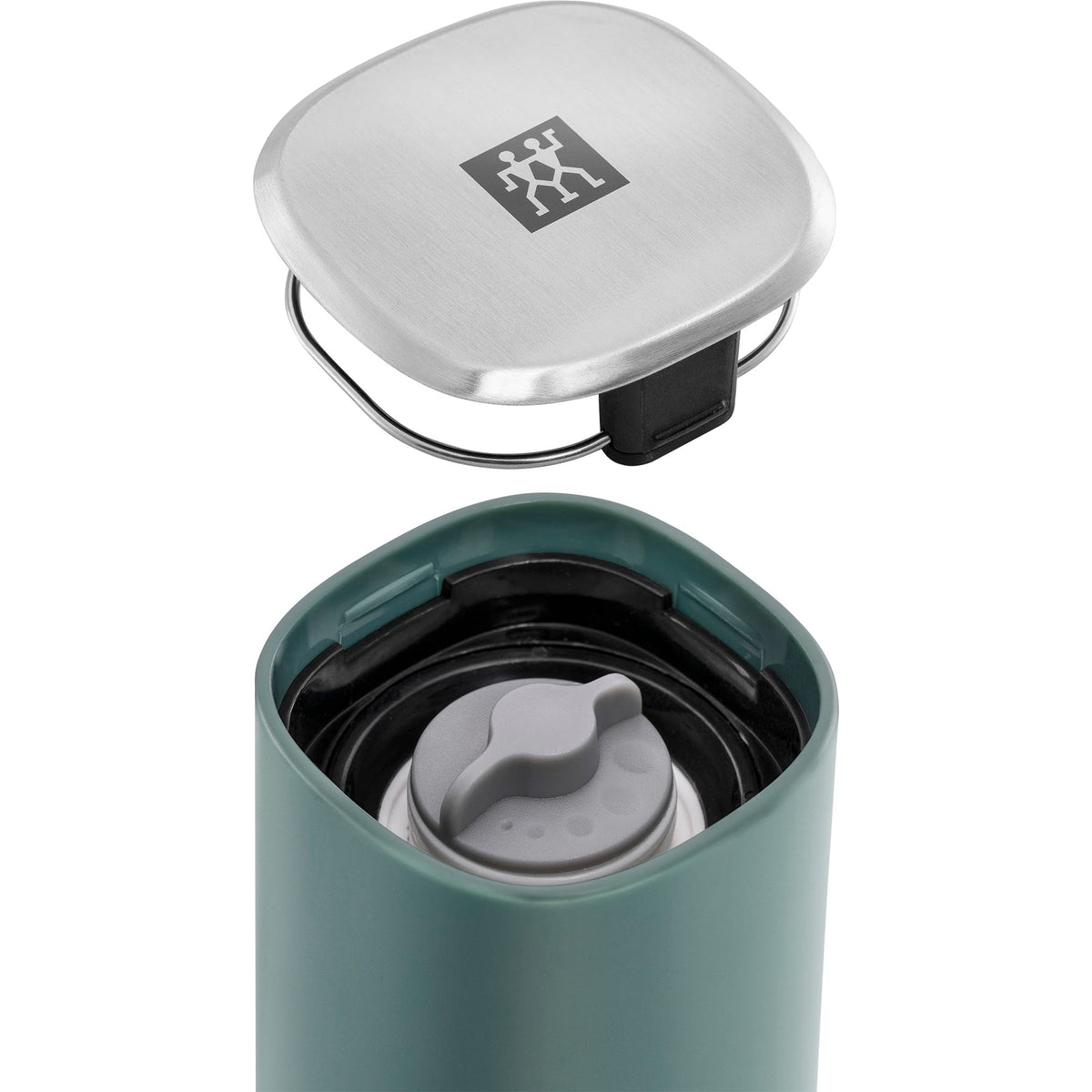 ZWILLING Spices Upside-Down Manual Spice Mill, Sage Green