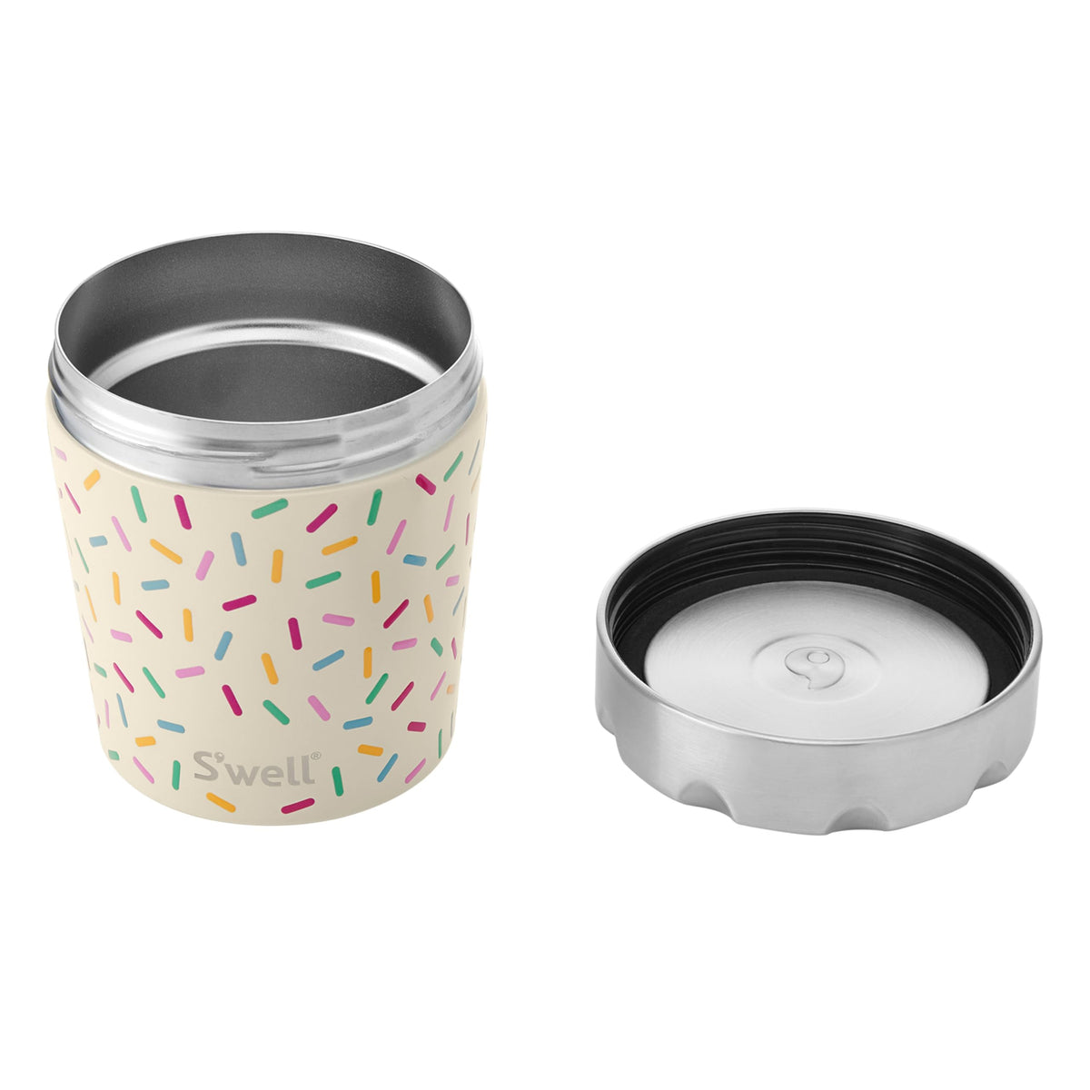 S'well Stainless Steel Ice Cream Chiller, 16oz, Sweet Sprinkle, Triple Layered Vacuum Insulated Container Keeps Ice Cream Frozen For Up To Four Hours, BPA Free