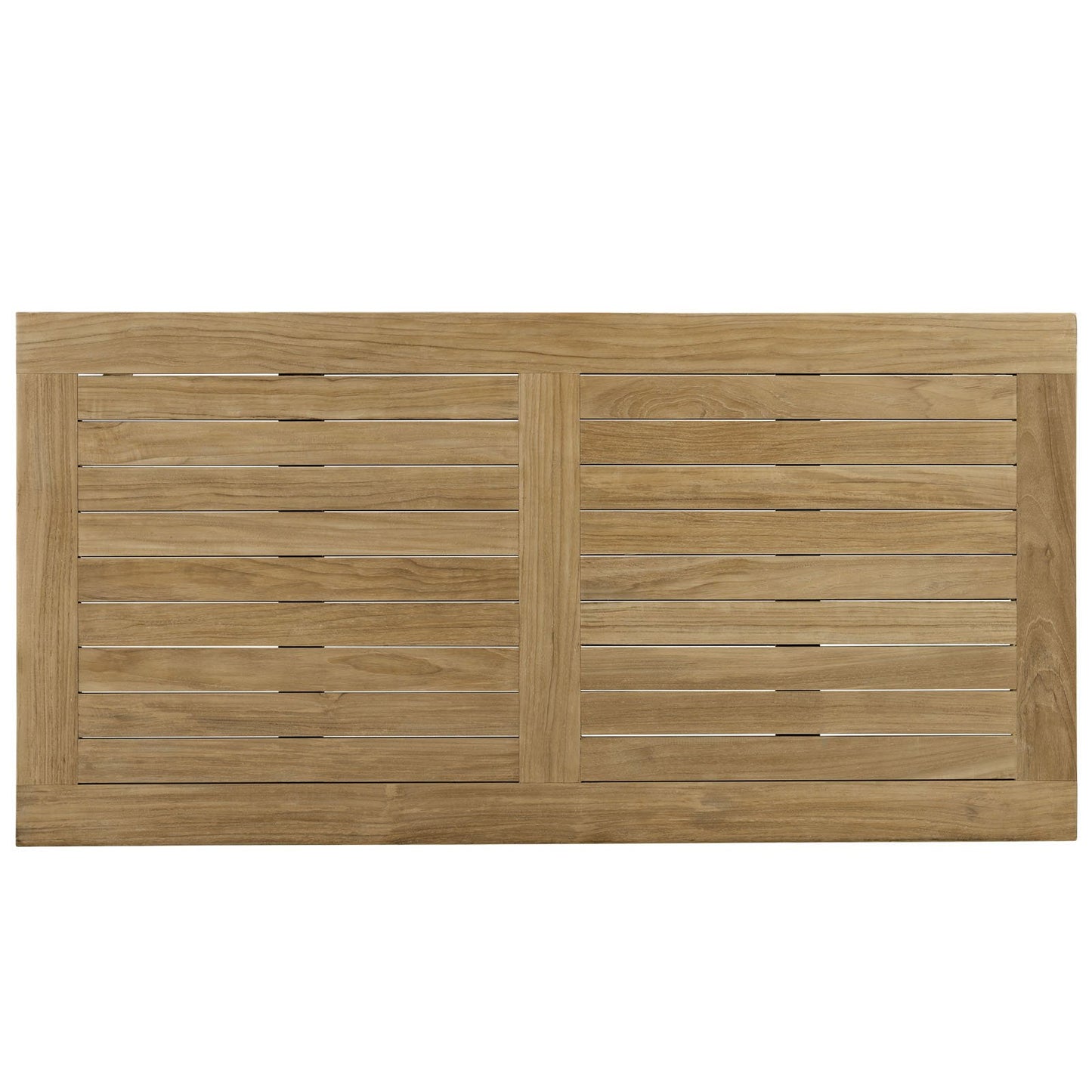 Modway Marina Premium Grade A Teak Wood Outdoor Patio Rectangle Coffee Table in Natural