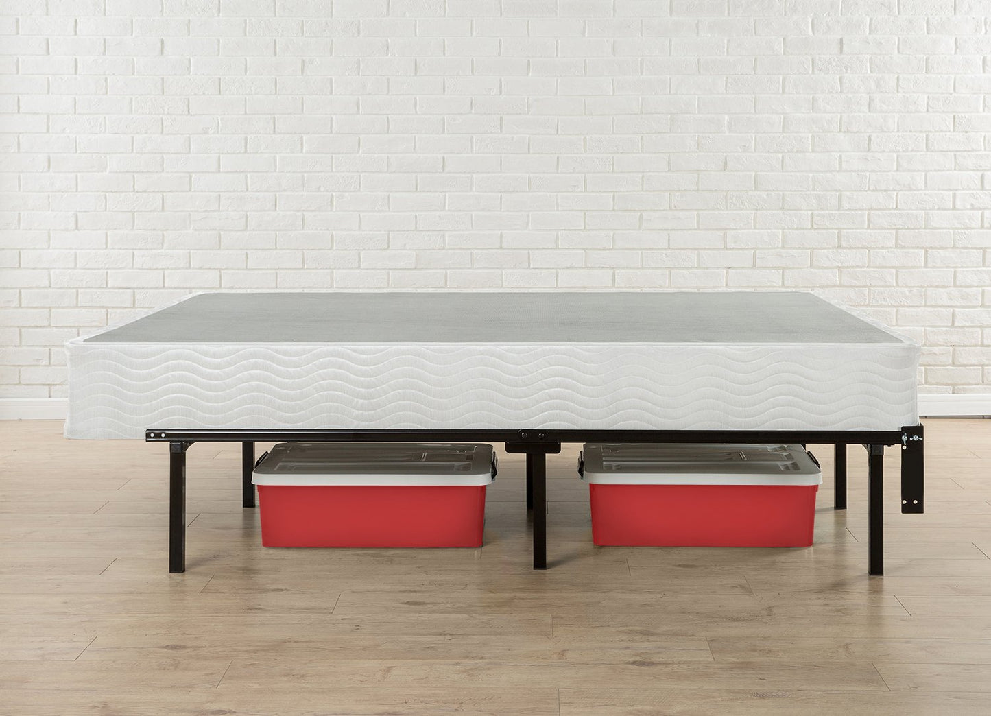 Zinus Michelle 12 Inch Compack Bed Frame, for Box Spring and Mattress Sets, Extra High so Bed Risers not Needed, Fits Twin to Queen