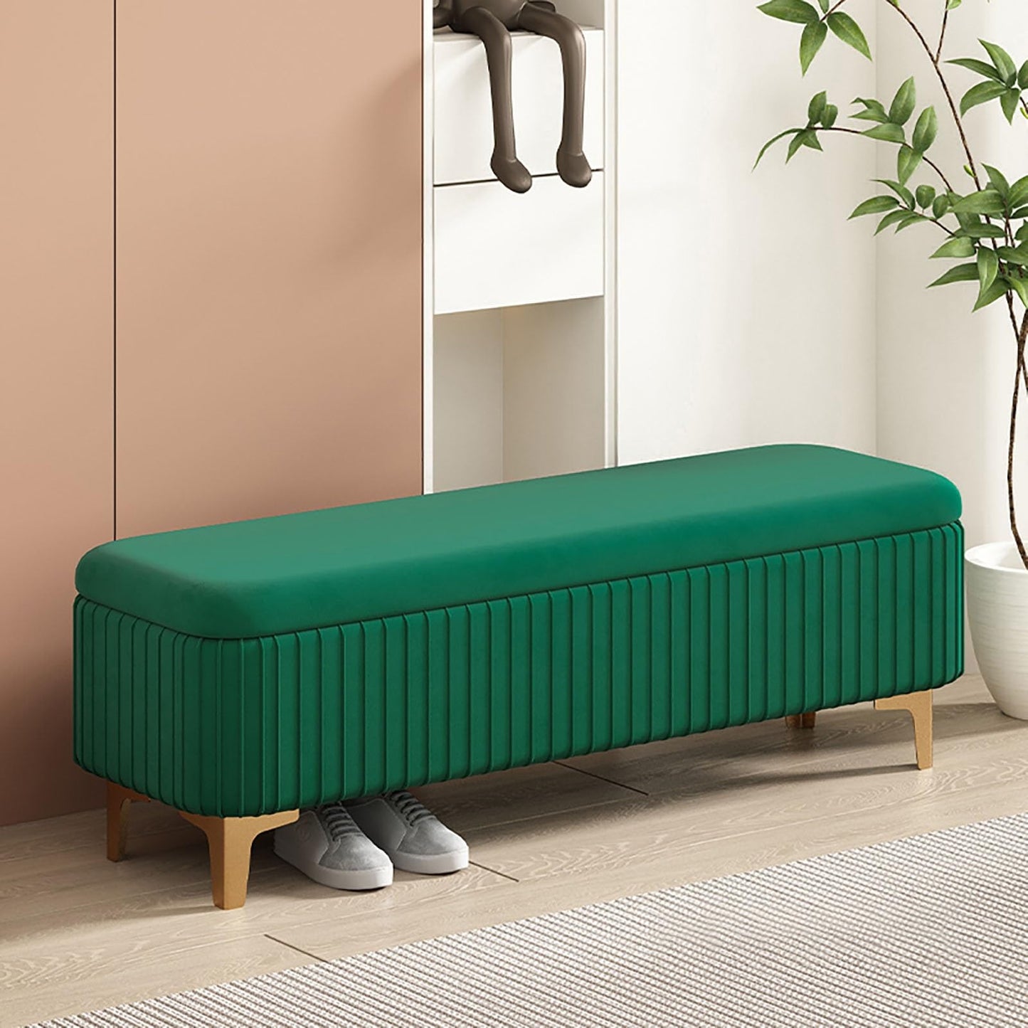 Benches Garden Bench Outdoor Patio Seating Backless Park Chair Lawn Path Slatted Seats,Velvet Storage Ottoman Bench for Bedroom Square Footstool with Wooden Base Entryway Storage Seat Stylis