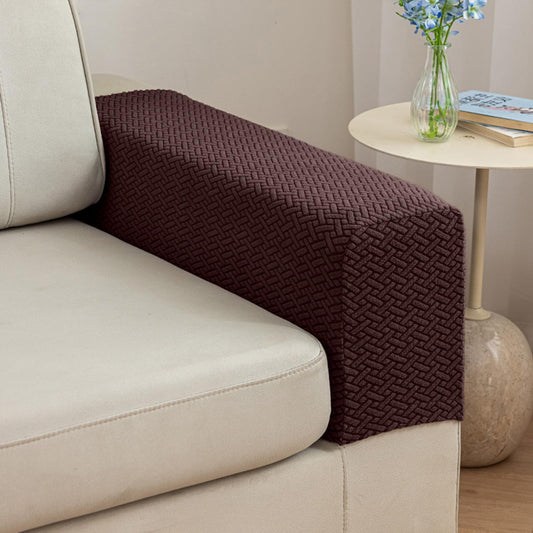 Yoovat Couch Arm Covers Sofa Arm Cover armrest Covers for Sofa Couch Armrest Cover Chair Arm Cover Set of 2 (Texture-Brown, Medium (Set of 2))