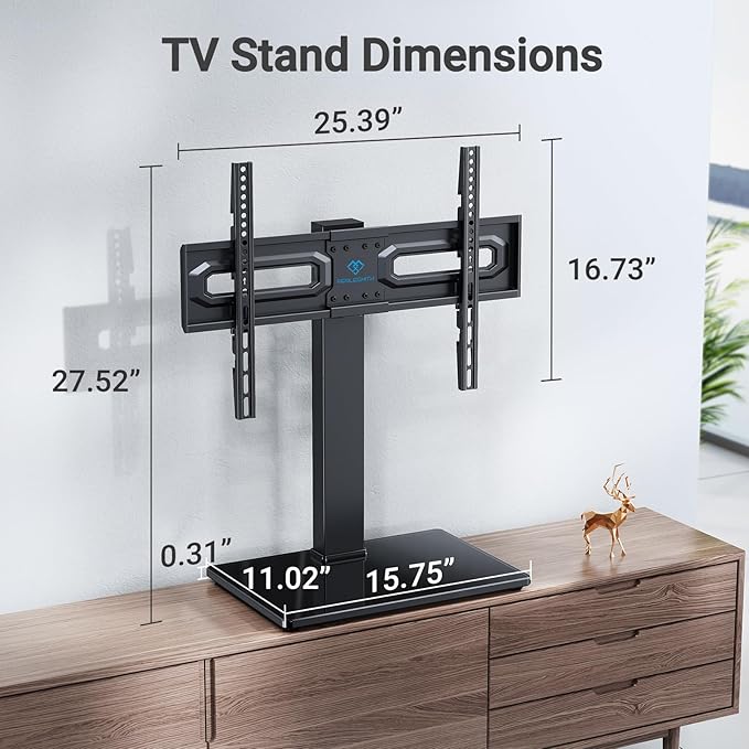 PERLESMITH Universal Swivel TV Stand Mount