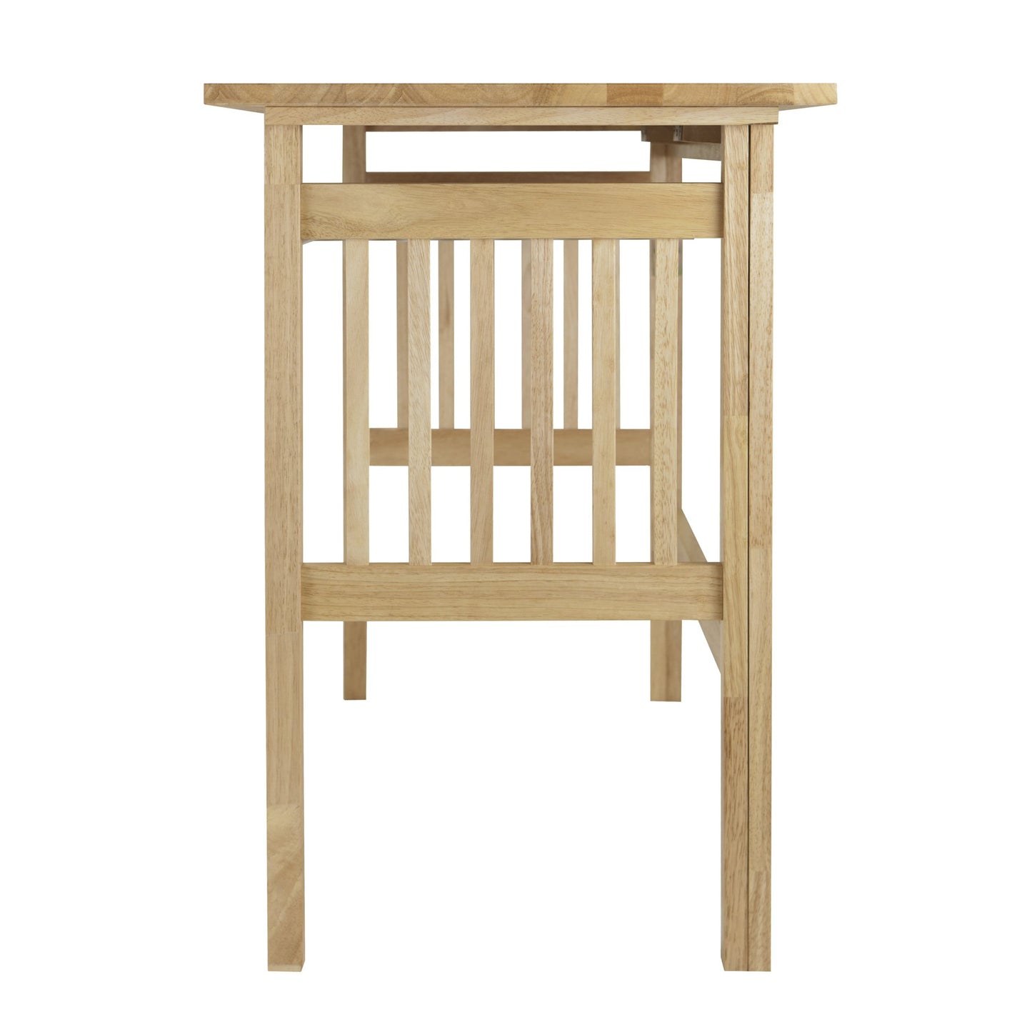 Winsome Mission Folding Computer Desk, 30" in Beechwood, Modern Fold Away Work Table for Home Office, Bedroom, PC Gaming Desk, Compact & Convenient Furniture for Small Spaces