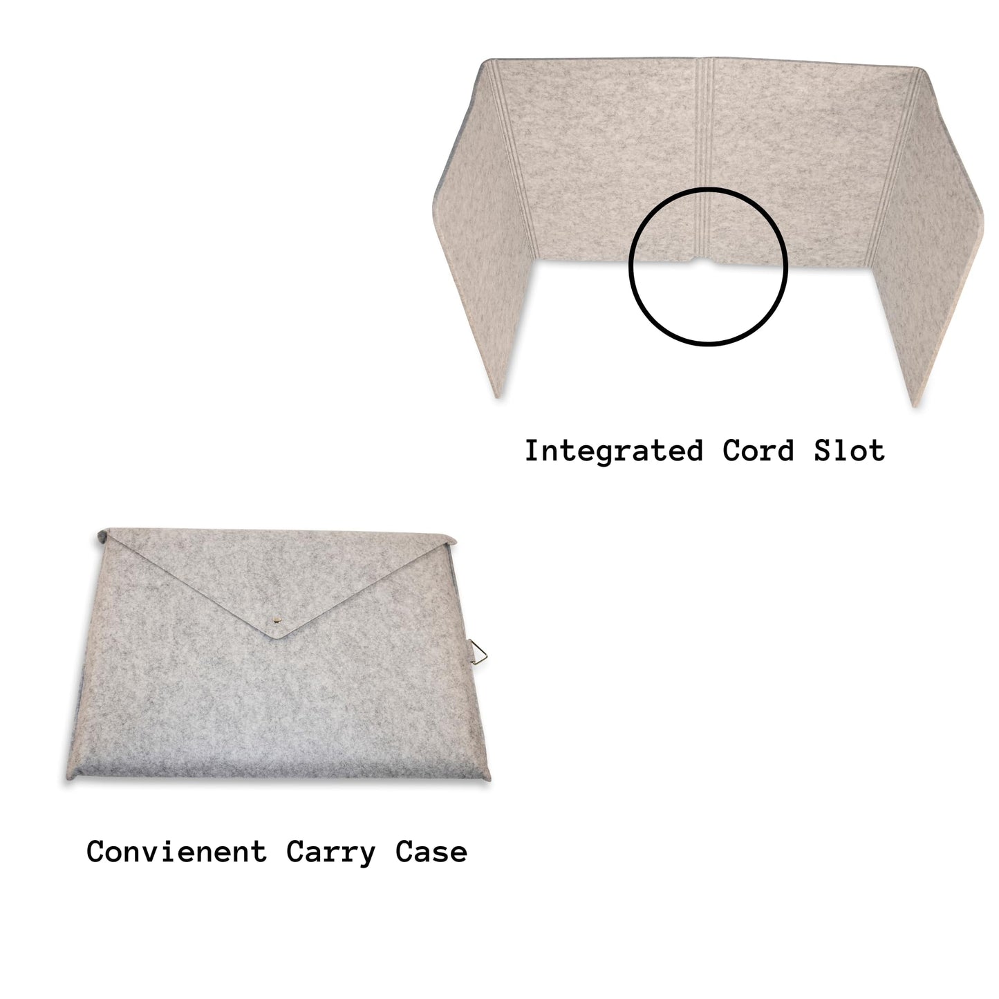 practical products Portable Acoustic Divider - Home Office freestanding - Classroom - Teaching Organizers - Desk Space countertops - Testing Centers - Sound dampening - Computer Desk (Small Grey)