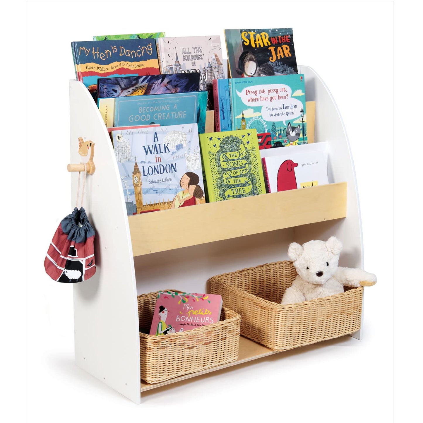 Tender Leaf Toys - Forest Bookcase - Sturdy and Practical Bookcase and Storage Unit - Beautiful Gender-Neutral Playroom/Bedroom Organisation, Promotes Reading and Early Learning - Age 3+