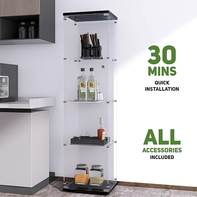 Beauty4U Glass Display Cabinet