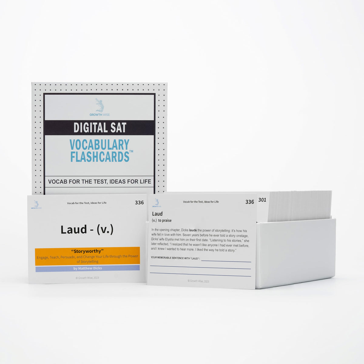 SAT/ACT Vocabulary Flash Cards Box #2 by Growth Wise