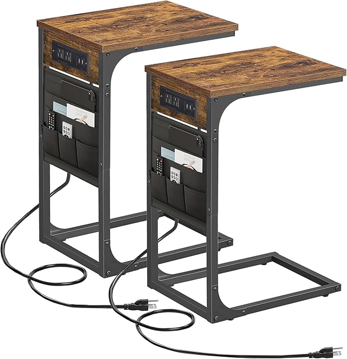 TUTOTAK C Shaped End Table