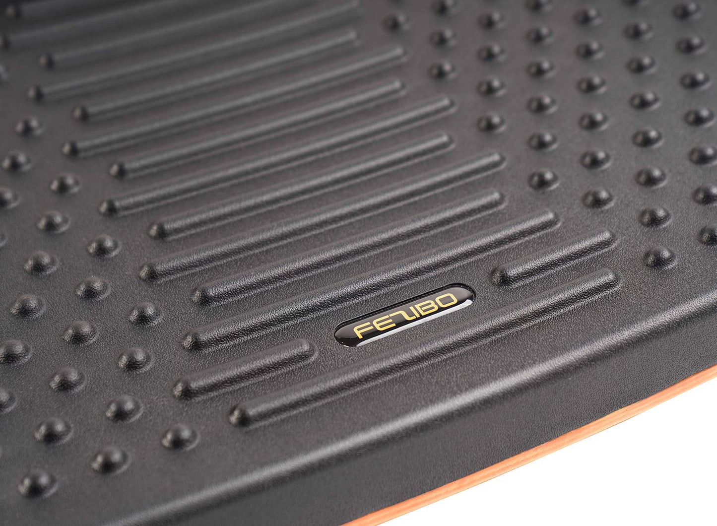FEZIBO Standing Desk Mat Balance Board, Anti Fatigue Mat Standing Desk Office, Wobble Board with Ergonomic Design (Large, Obsidian Black)