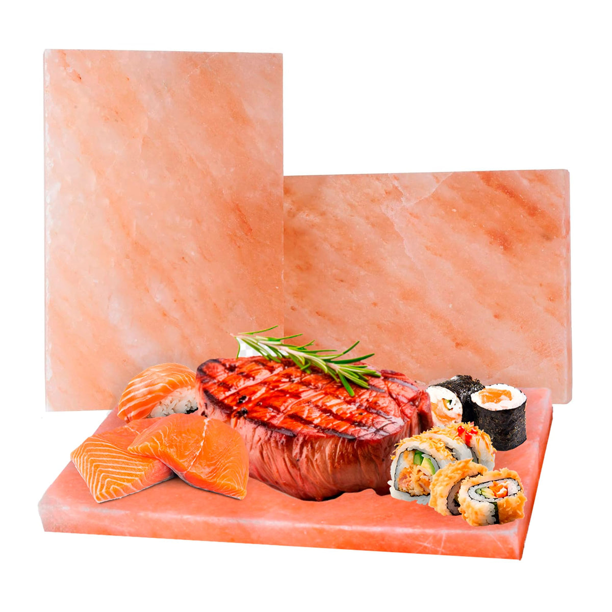 FOCUS NUTRITION Pink Himalayan Salt Block - Salt Stone For Grilling, Cooking, Serving | 100% Pure Salt Slab | Unique Gifts for Cooks | Food Grade
