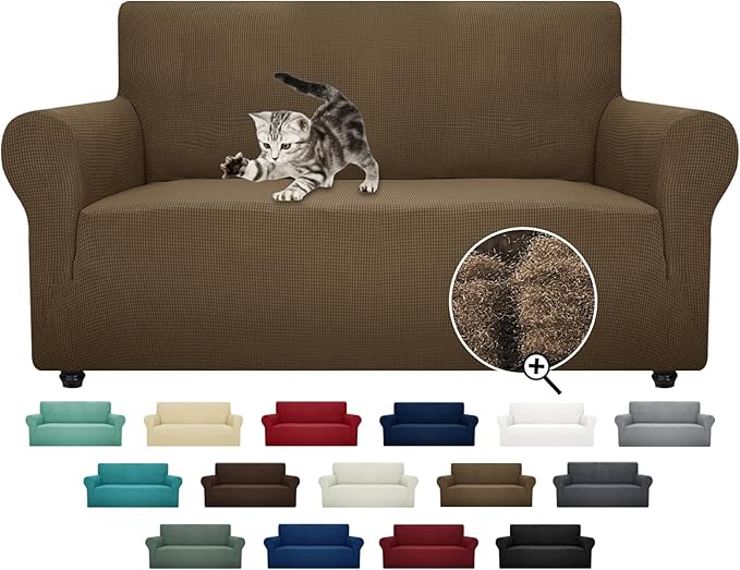 ZNSAYOTX Super Stretch Couch Cover Love Seat Sofa Covers